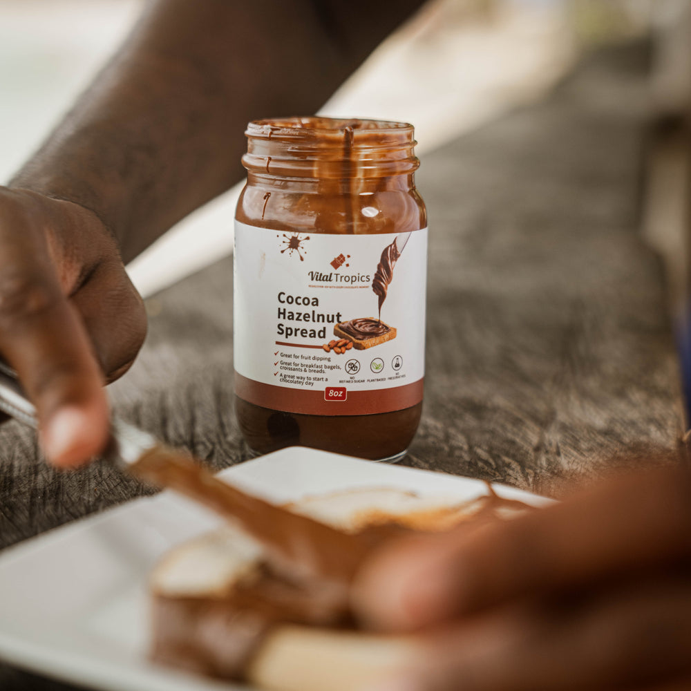 Hazelnut Butter Spread Chocolate On Bread