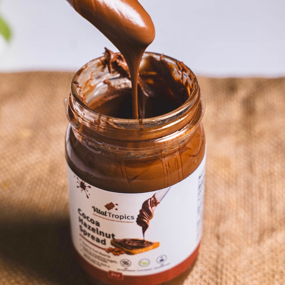 
                      
                        Cocoa Hazelnut Spread Open Bottle
                      
                    